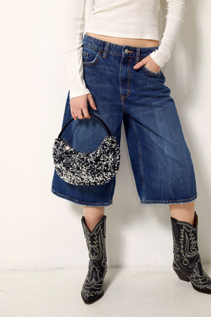 MEZZALUNA BABY - PAILLETTES ARGENTO 3