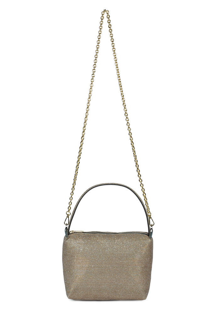 astuccio baby chain glitter my bronzo + chain oro