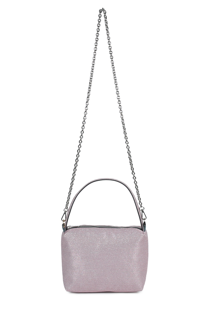 astuccio baby chain glitter my lilla + chain nikel