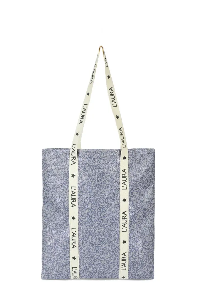 shopping small logo glitter corallo blu