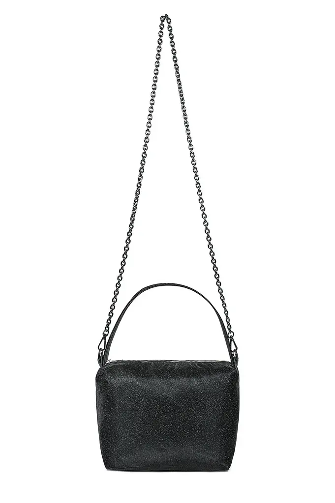 astuccio baby chain -glitter nero