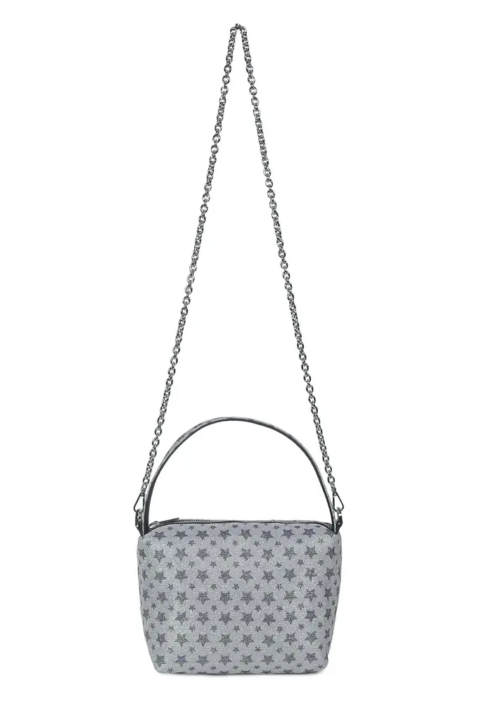astuccio baby chain - glitter stella argento